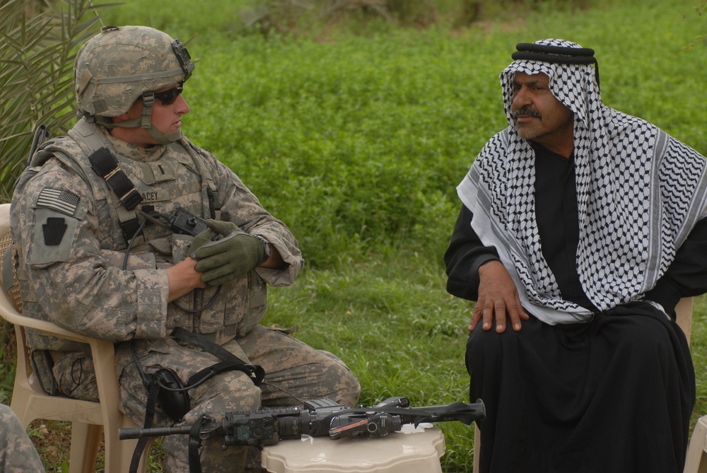 Patrol in Abu Ghraib