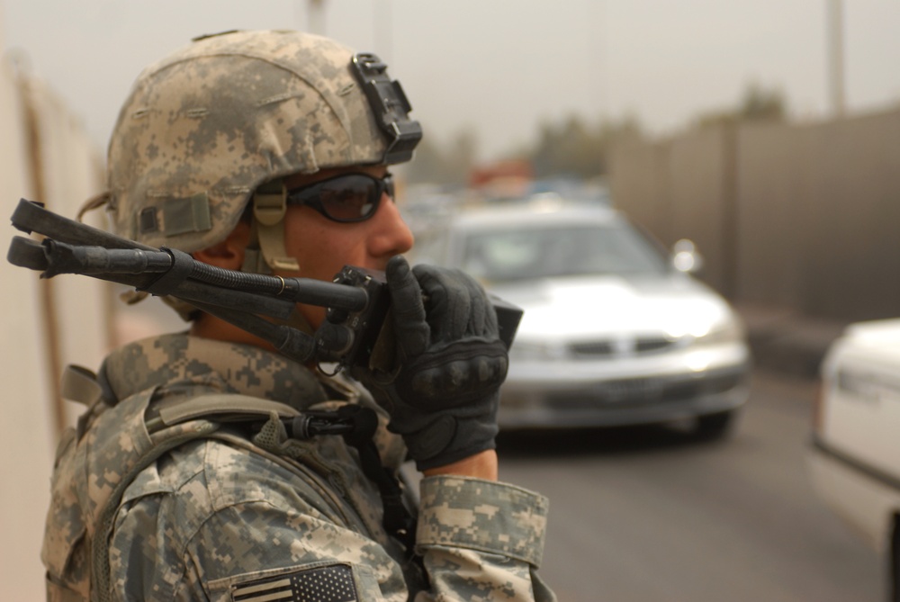 Patrol in Abu Ghraib
