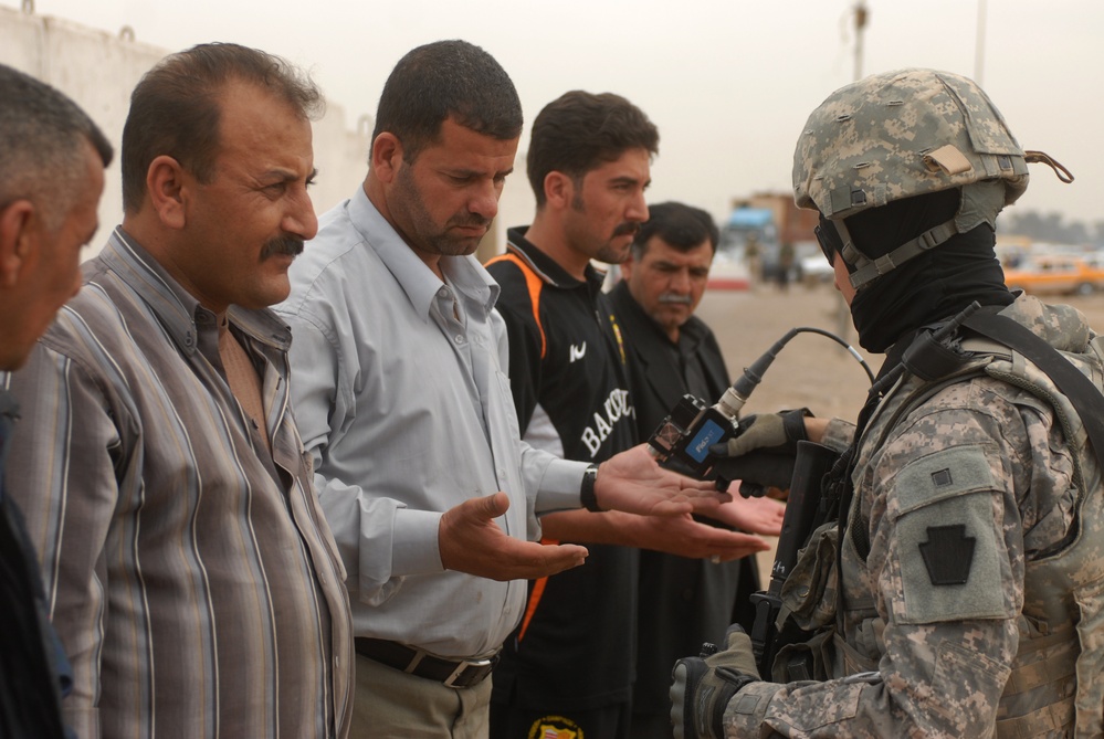 Patrol in Abu Ghraib