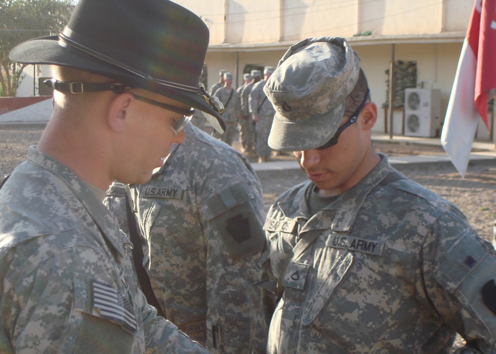 Philadelphia Cavalry troopers get their patch