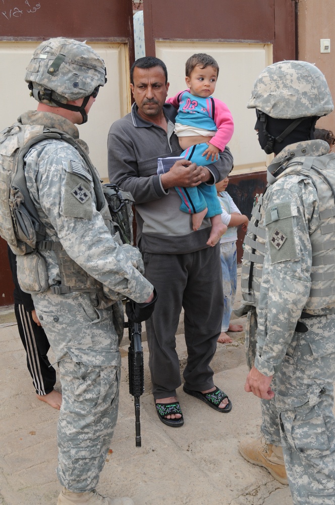 Patrol in Mosul, Iraq