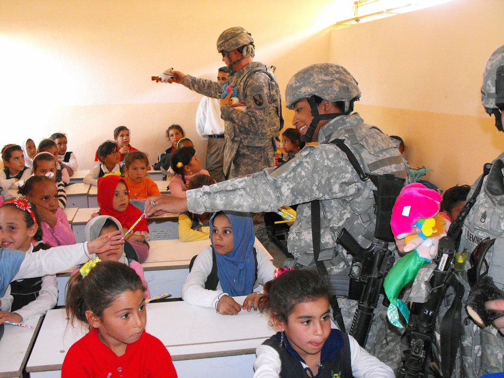 School supplies make unique journey to Iraq