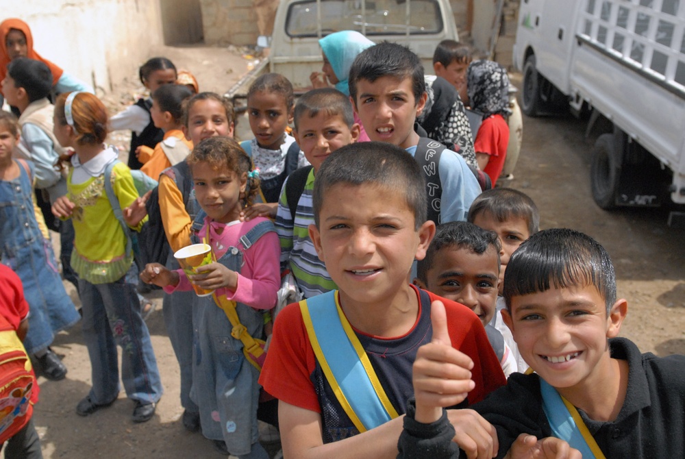 School supplies make unique journey to Iraq