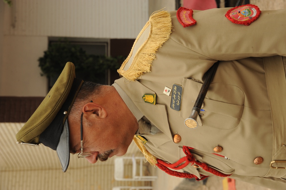 Transfer of Authority Ceremony in Rusatmiyah, Iraq