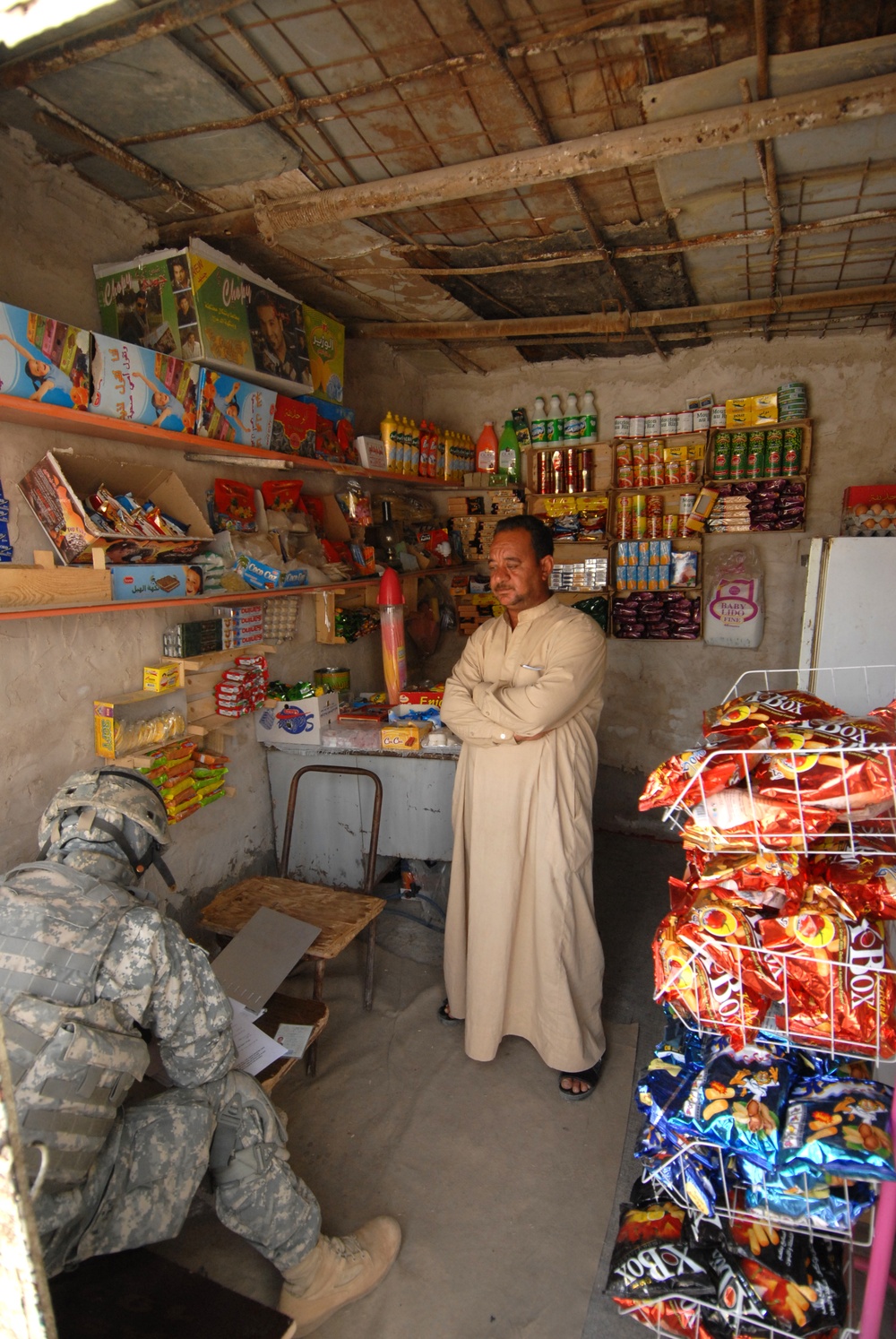 Patrol in Abu Graib, Iraq