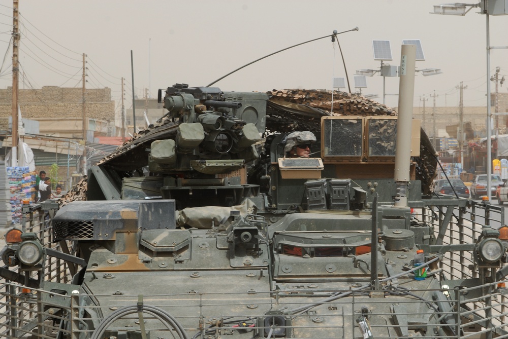 Patrol in Abu Graib, Iraq