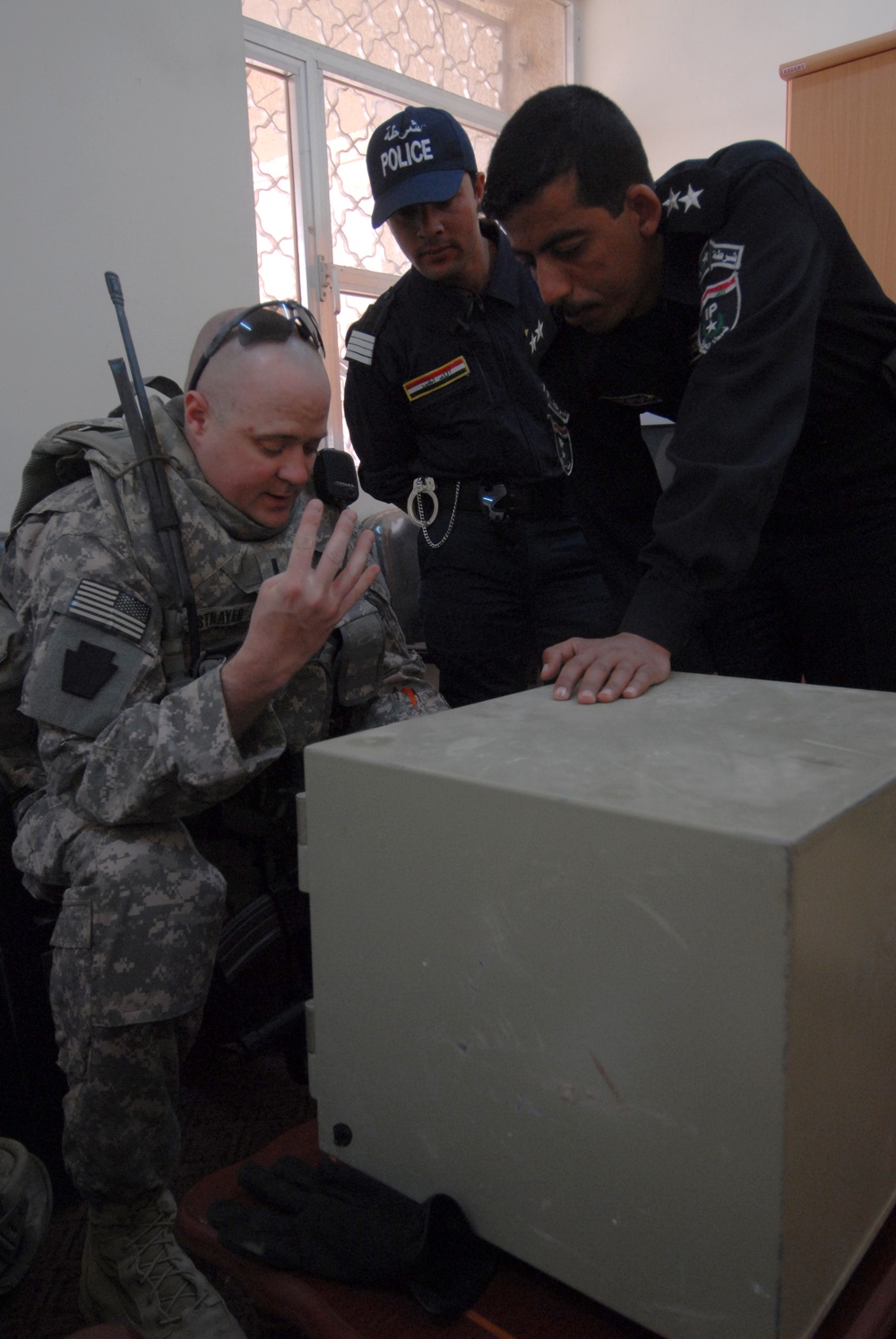 Patrol in Abu Graib, Iraq