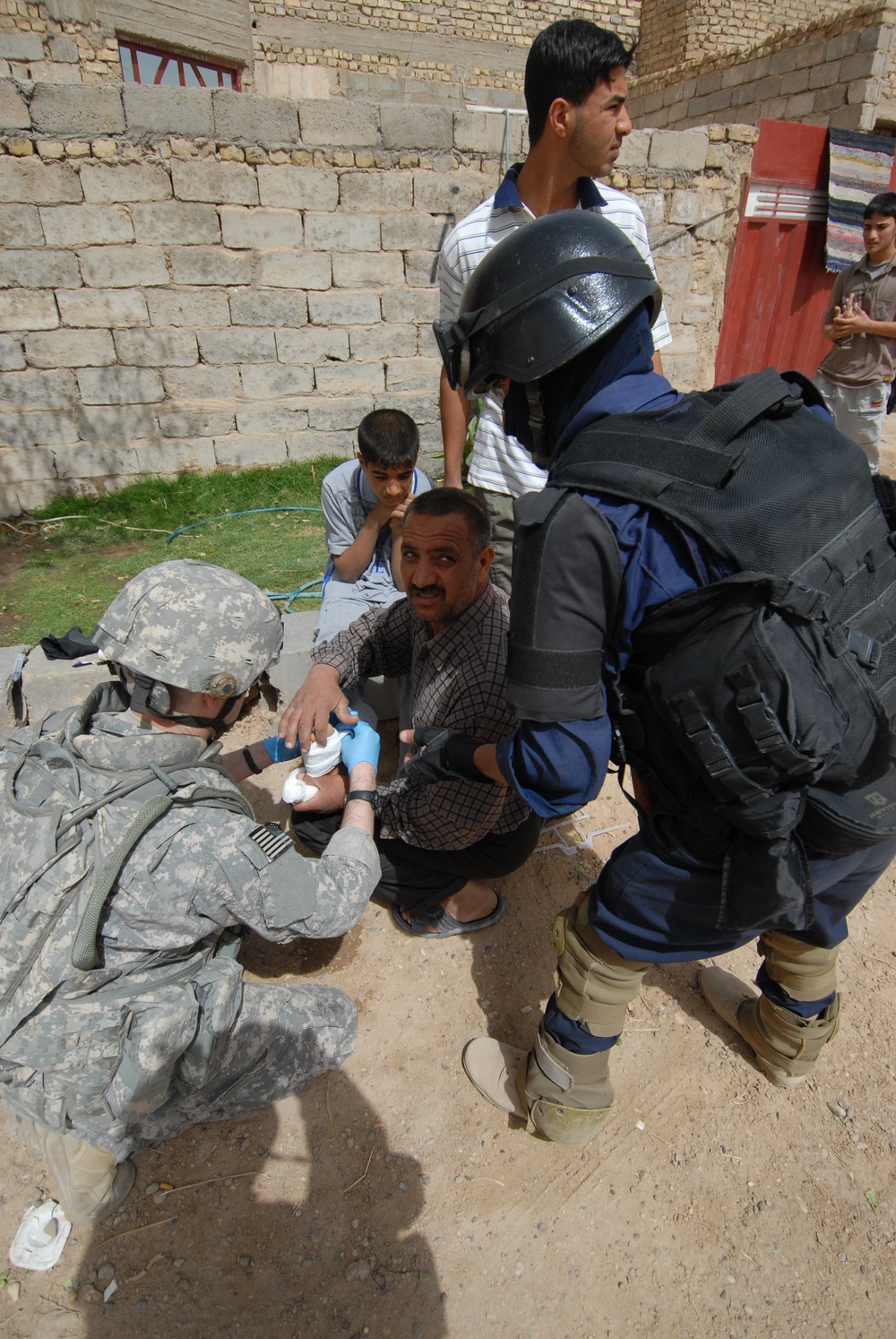 Patrol in Abu Graib, Iraq