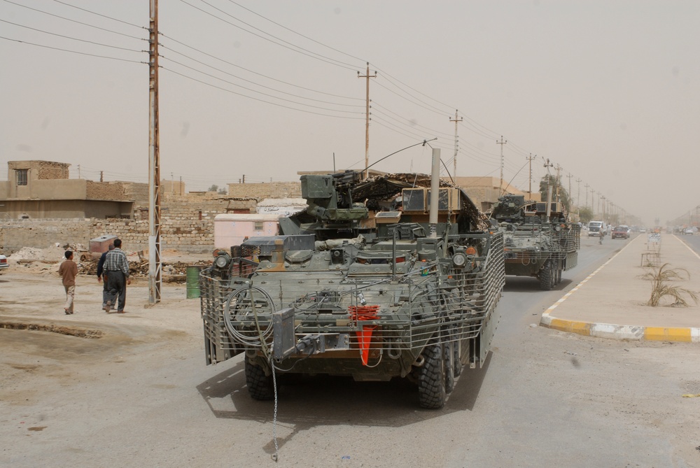 Patrol in Abu Graib, Iraq