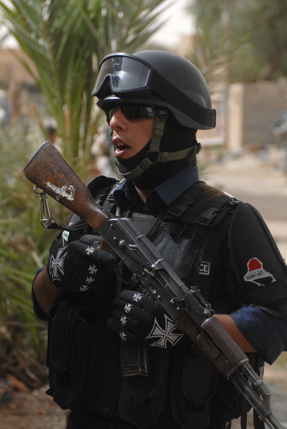 Patrol in Abu Graib, Iraq