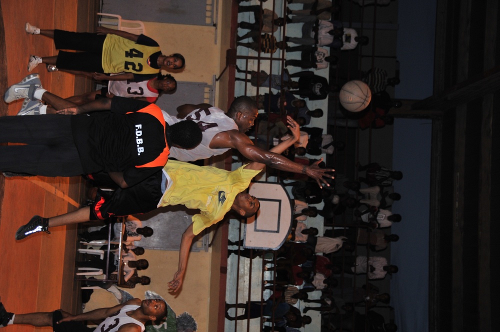 Basketball action in Djibouti