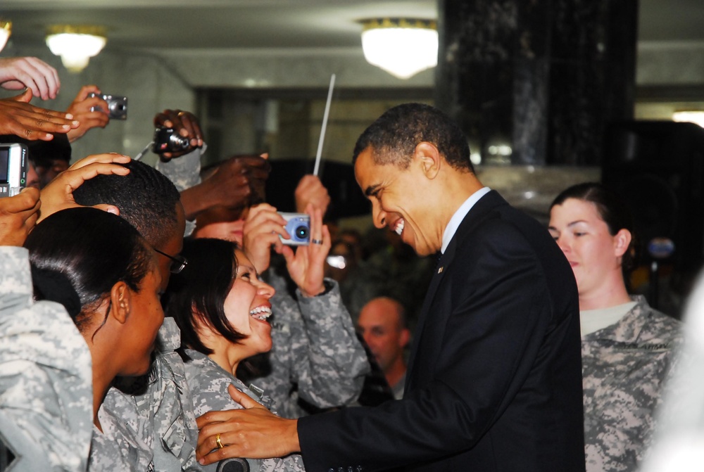 President Obama Visits Iraq, Addresses Service Members and Government Employees