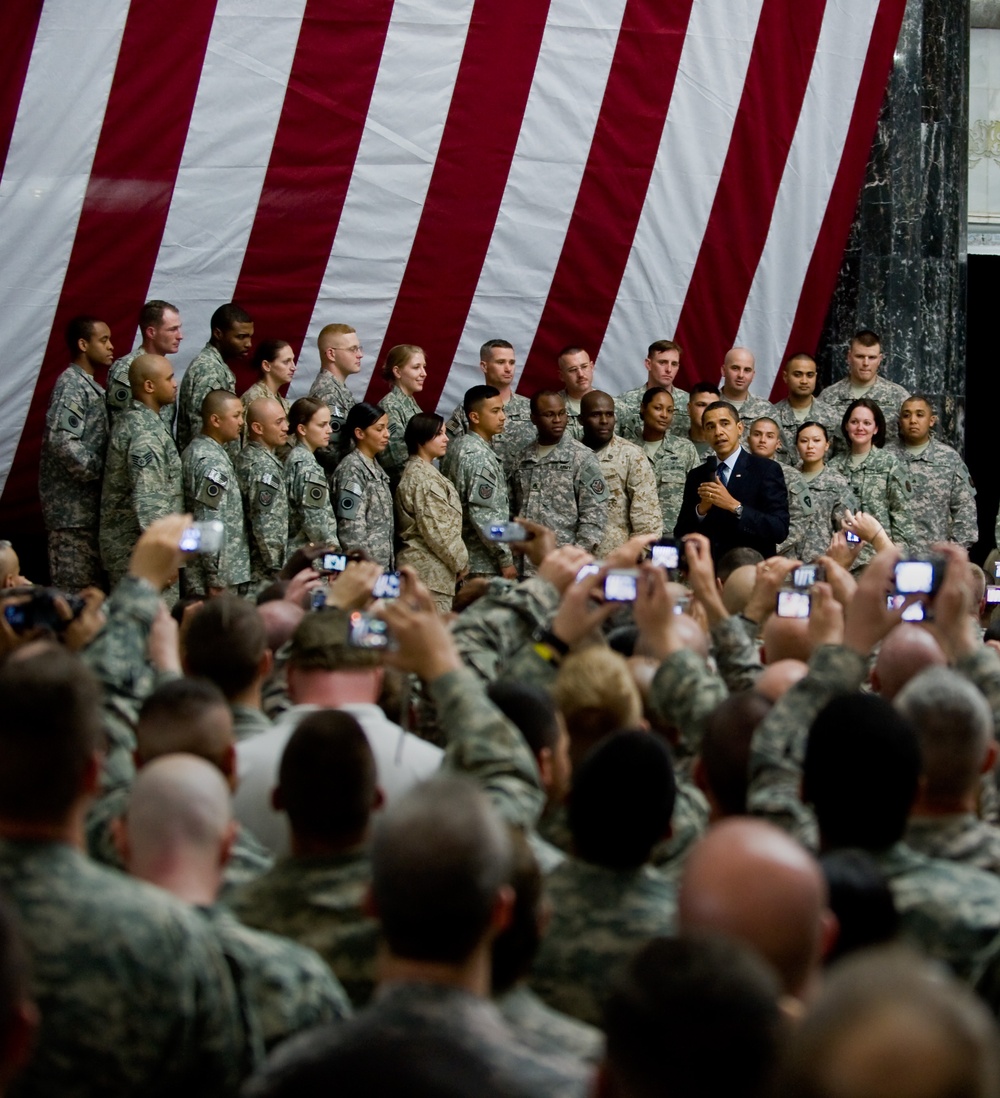 President Obama Visits Iraq, Addresses Service Members and Government Employees