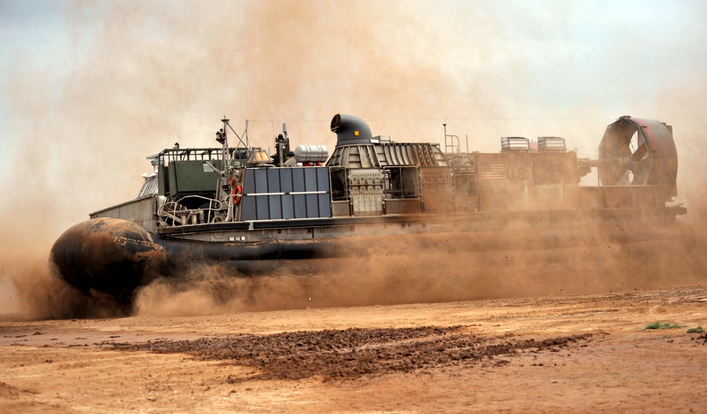 Landing craft action in Djibouti