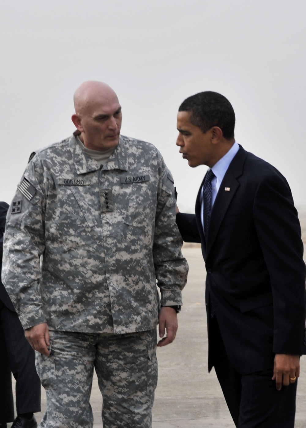 President Barack Obama Arrives at Sather Air Base