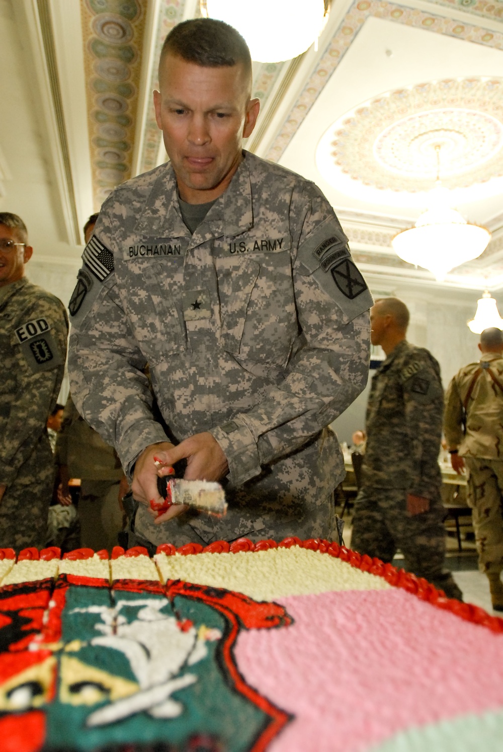 Multi-National Division - South commanding general speaks at Explosive Ordnance Disposal memorial