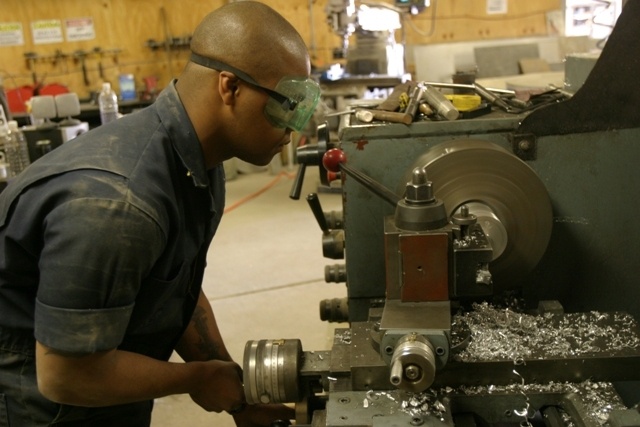 Maintenance Company Marines work to keep gear functional