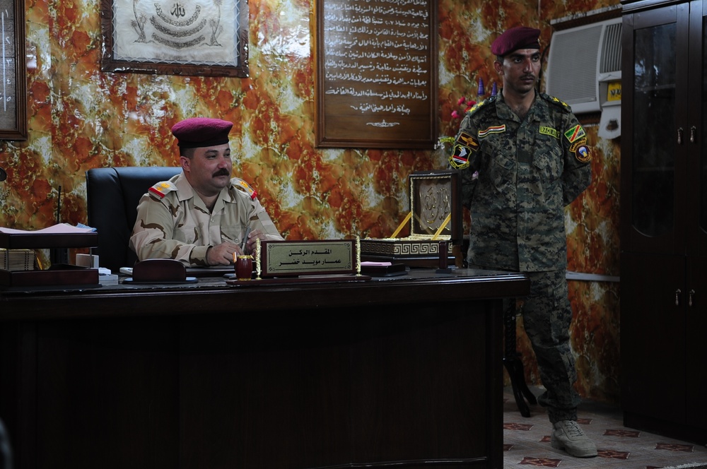 Iraqi army station visit