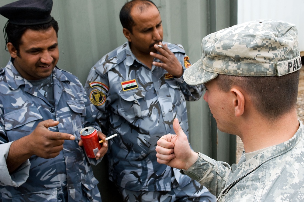 Iraqi police training in Basra