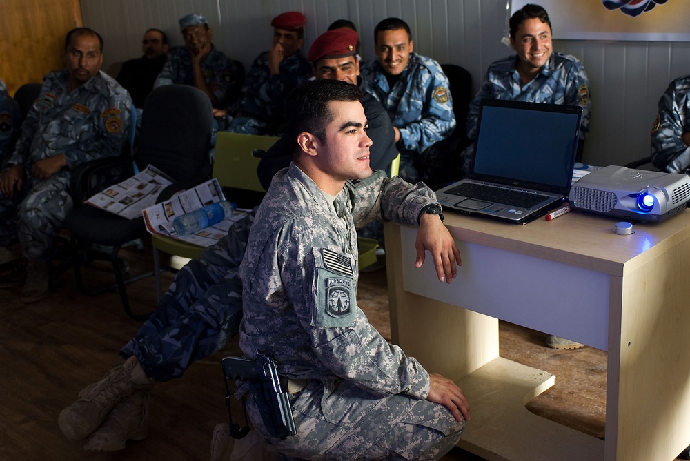 Iraqi police training in Basra