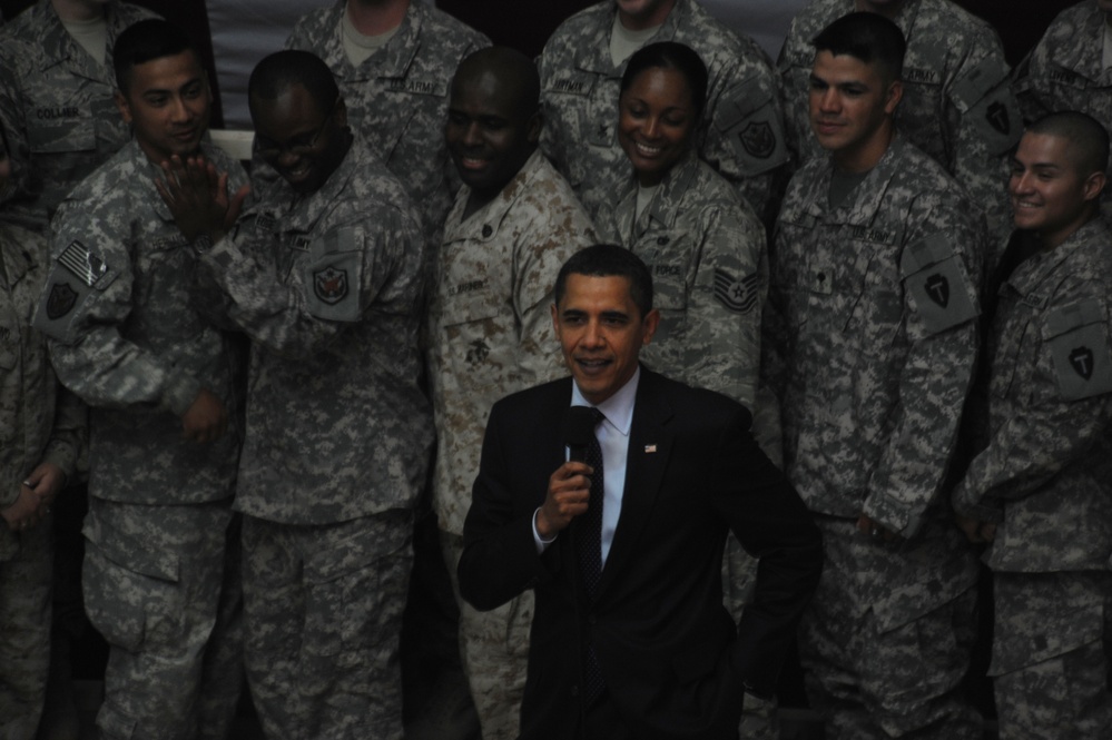 President Obama visits Baghdad
