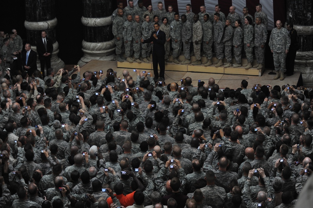 President Obama visits Baghdad