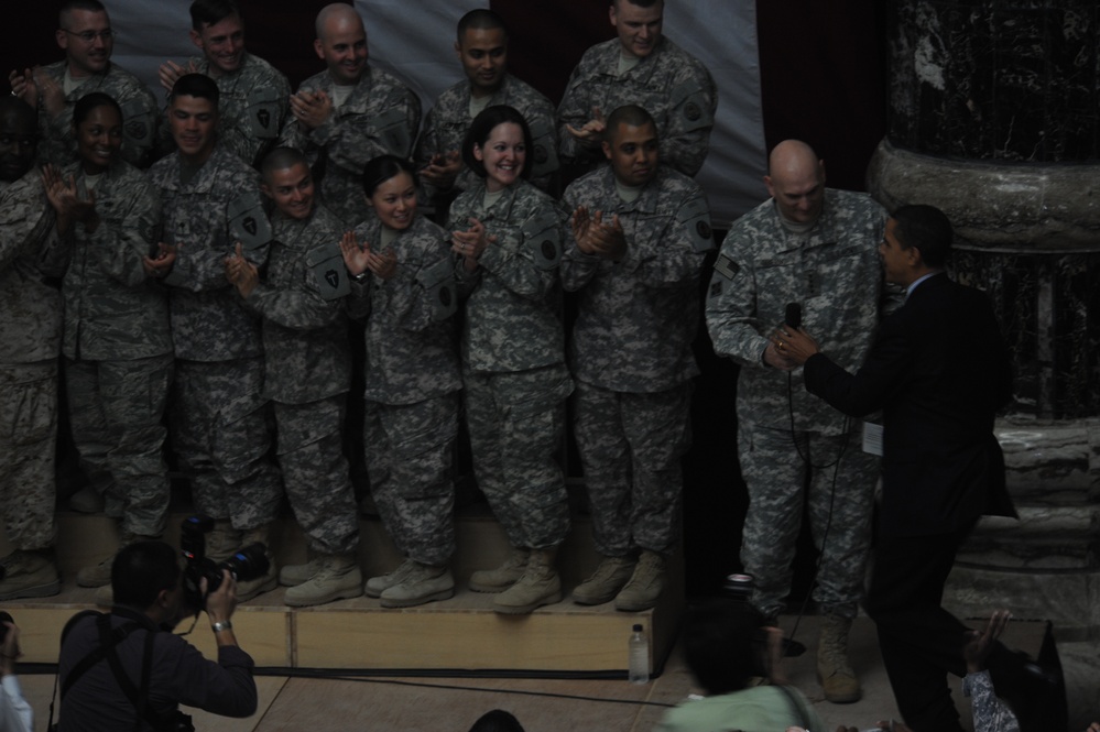President Obama visits Baghdad
