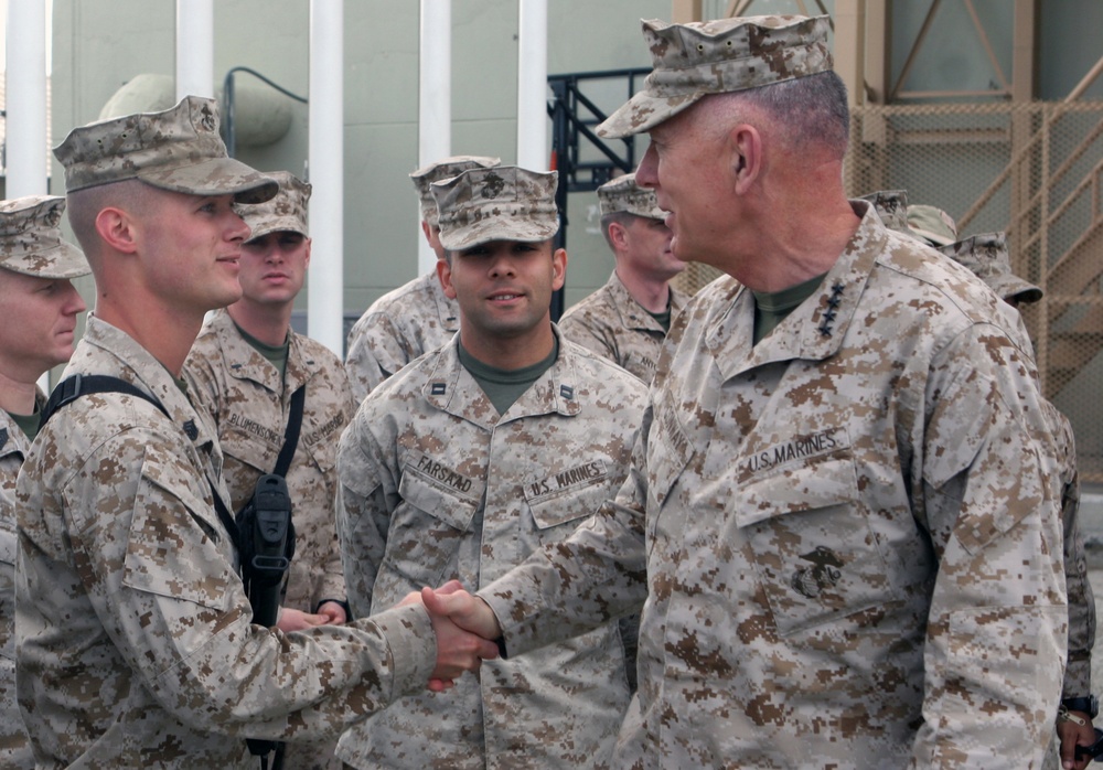 Commandant visits Marines, Sailors in Afghanistan