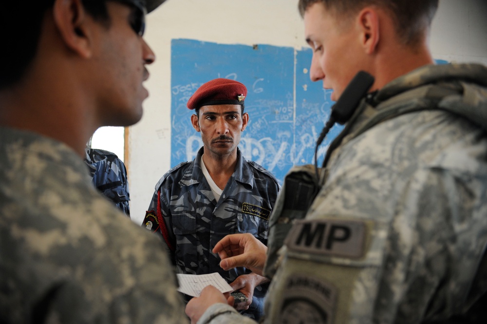 Iraqi police training in Basra