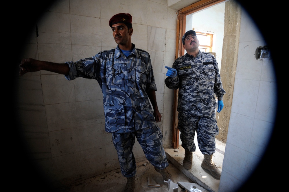 Iraqi police training in Basra