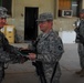 Headquarters and Support Company 834th Aviation Support Battalion Soldier Receives Service Award in Iraq