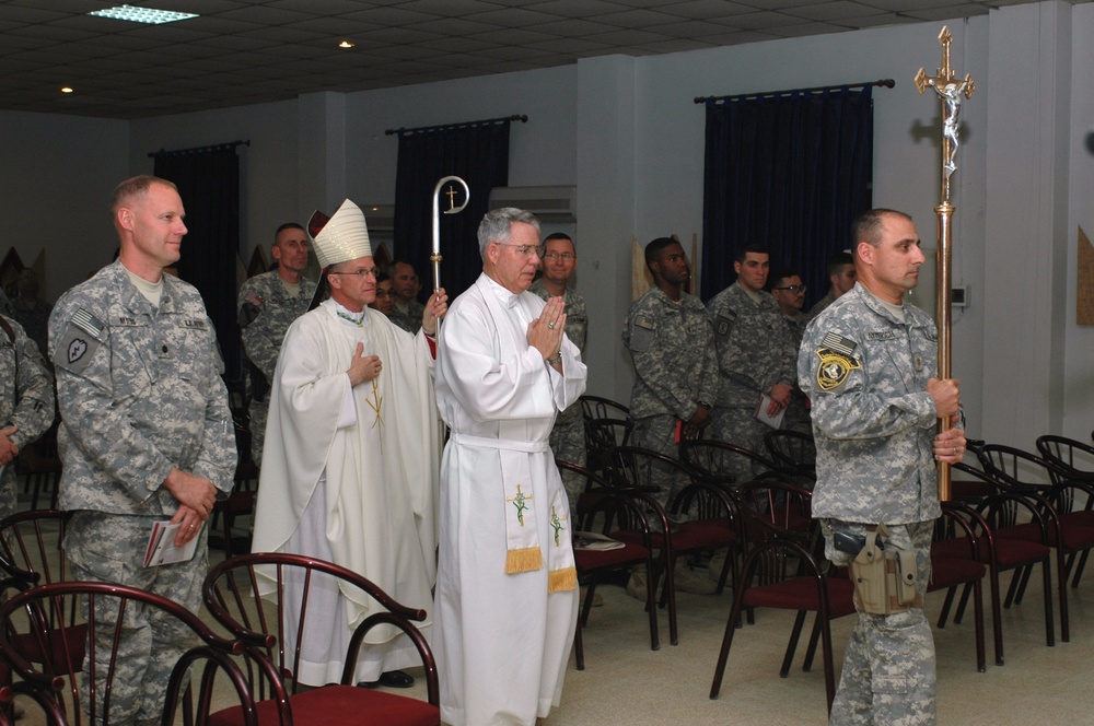Archbishop of Military Services Visit