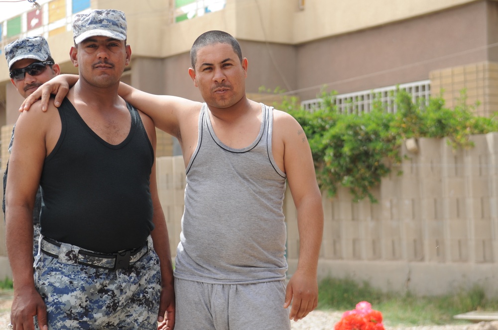 Iraqi National Police Officer meeting in Baghdad, Iraq