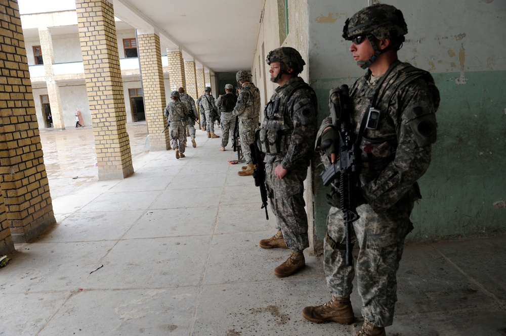 School supply handout in Basra