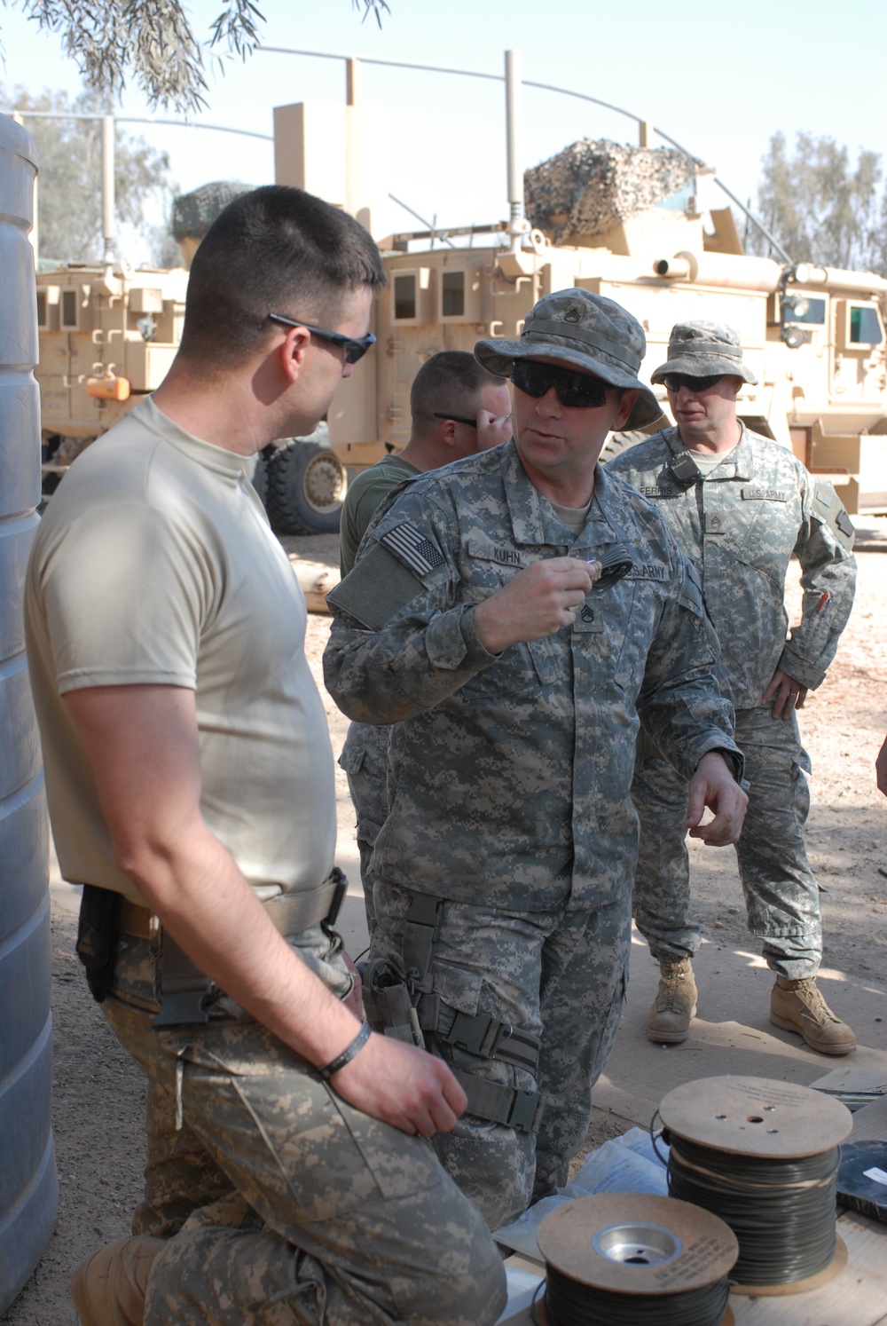 Grenade awareness, first aid training in Abu Ghraib