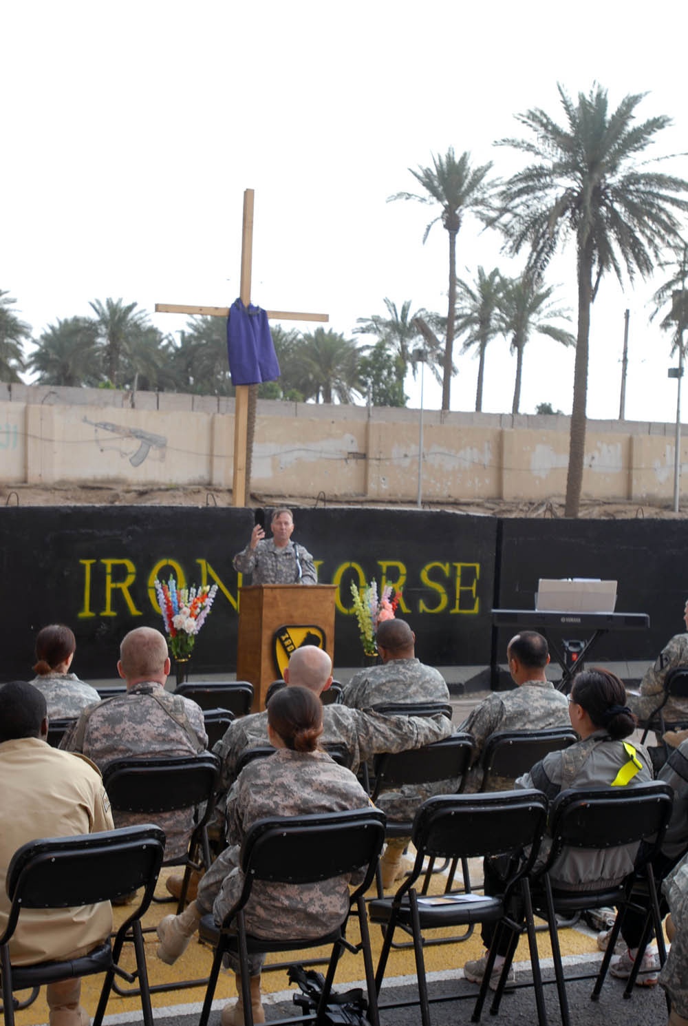 Ironhorse Soldiers welcome Easter Sunday