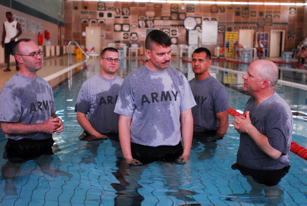 Easter Water Baptisms on Joint Base Balad