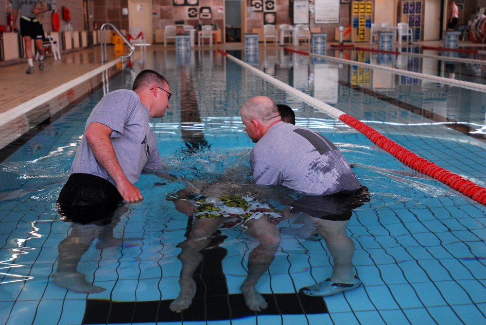 Easter Water Baptisms on Joint Base Balad