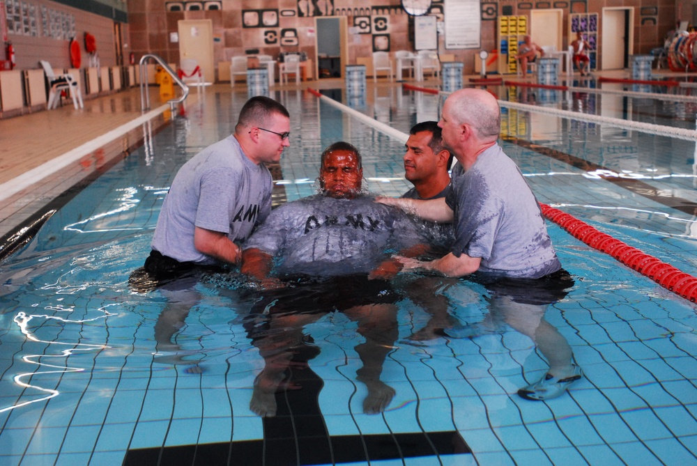 Easter Water Baptisms on Joint Base Balad
