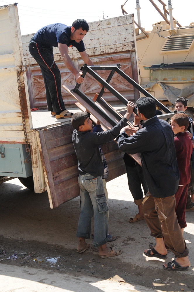 Desk Delivery in Mosul, Iraq