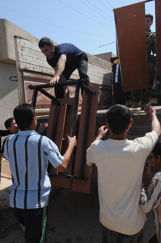 Desk Delivery in Mosul, Iraq