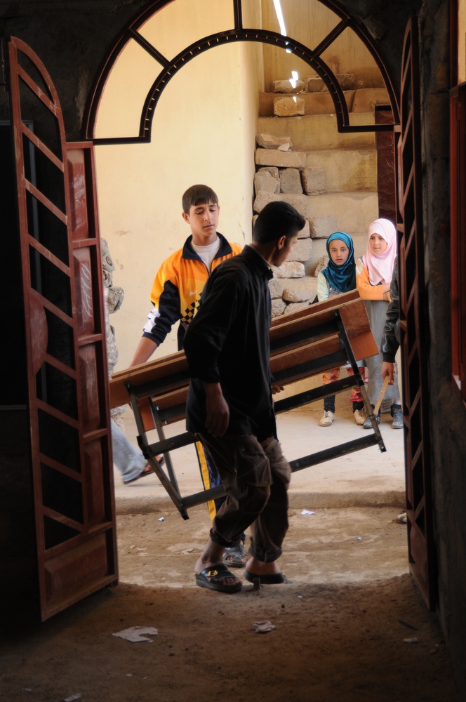 Desk Delivery in Mosul, Iraq