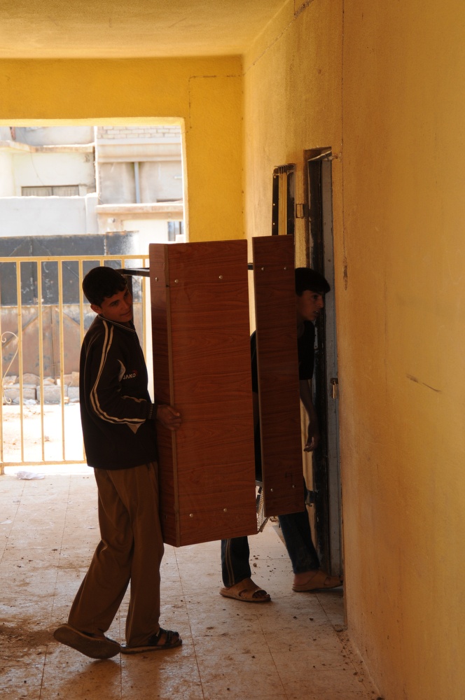Desk Delivery in Mosul, Iraq