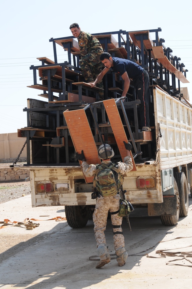Desk Delivery in Mosul, Iraq