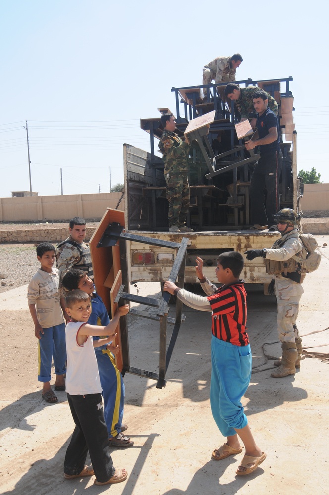 Desk Delivery in Mosul, Iraq