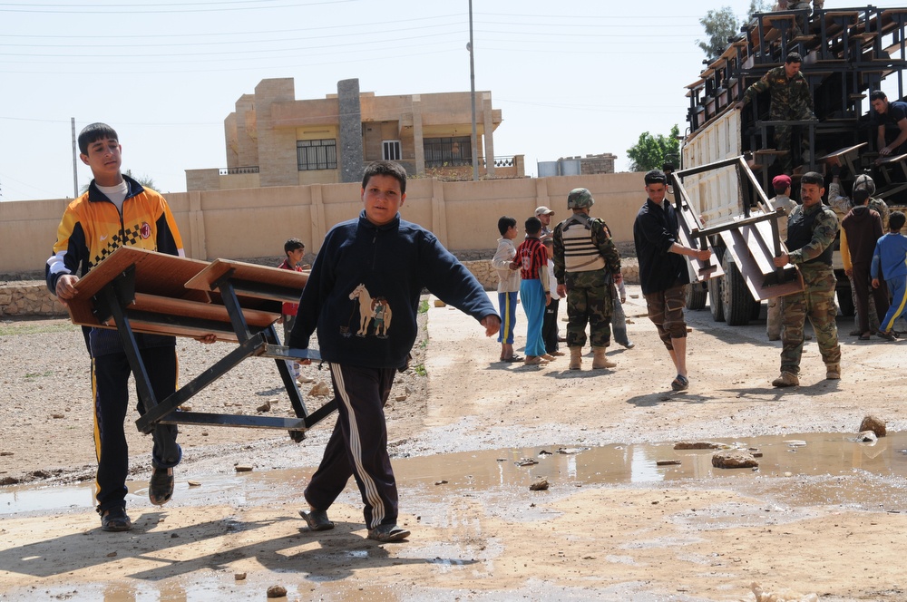 Desk Delivery in Mosul, Iraq