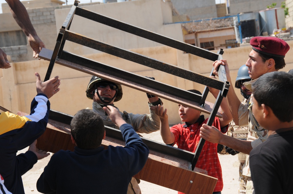 Desk Delivery in Mosul, Iraq
