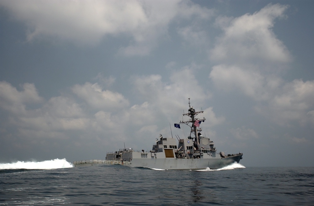 USS Bainbridge Arrives in Somalia