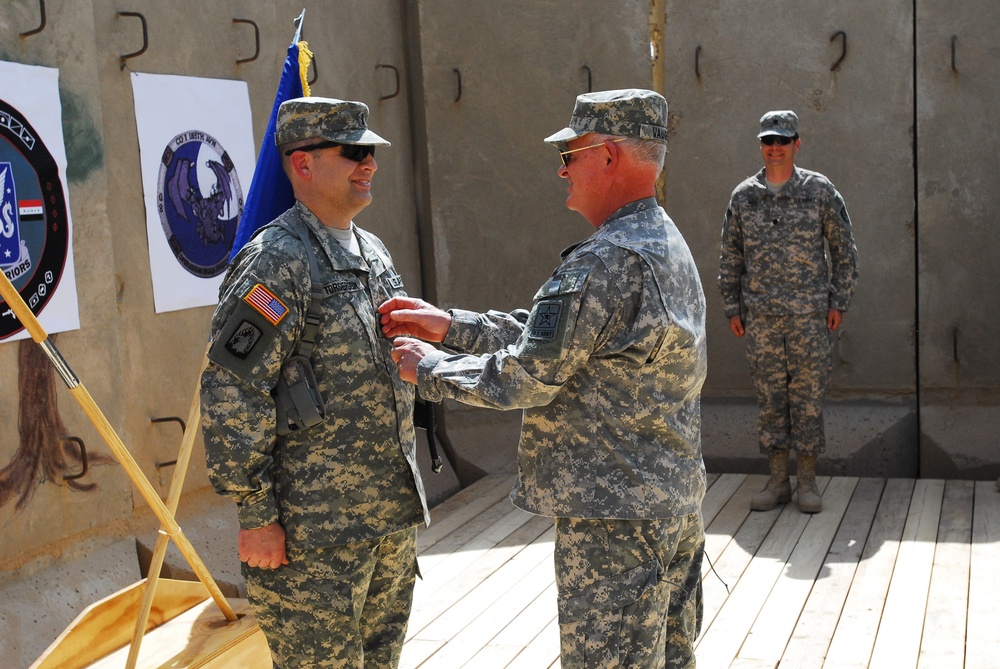 Lt. Gen. Vaughn Promotes Cpt. Torgerson