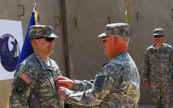Lt. Gen. Vaughn Promotes Cpt. Torgerson